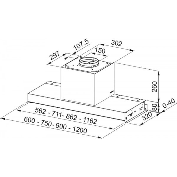 Вытяжка встраиваемая Franke FSTS DRIP-FREE 60 X 305.0702.609